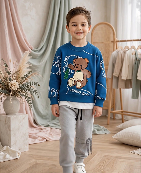 Blue Bear Winter Tracksuit For Kids