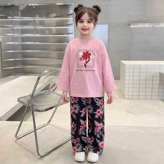Flowers Are You Happy Tracksuit For Kids