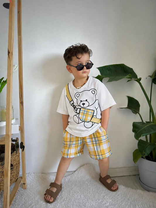 Cute Teddy Bear Tracksuit For Kids