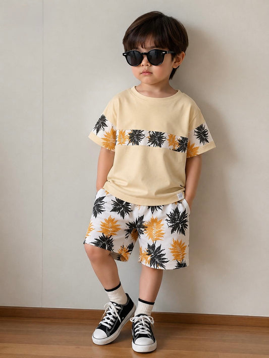 Skin Feather Stylish Tracksuit For Kids