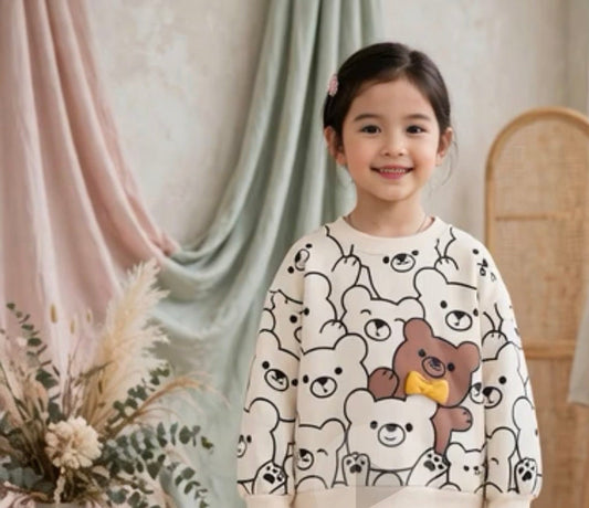 White Bear Winter Tracksuit For Kids
