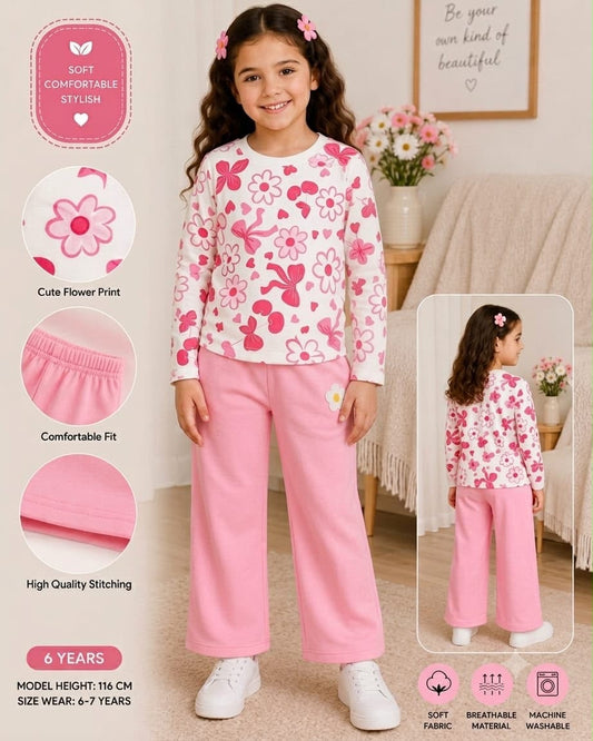 Pink Ribbon Tracksuit For Kids